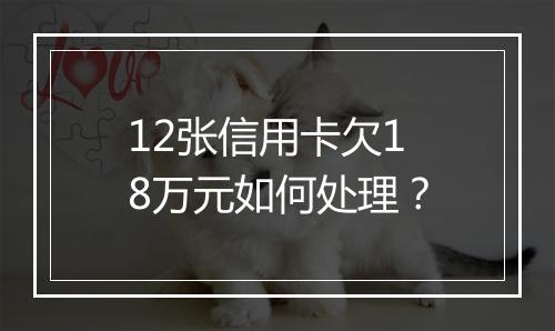 12张信用卡欠18万元如何处理？