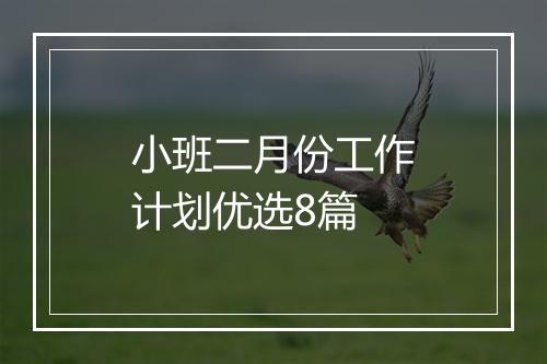 小班二月份工作计划优选8篇