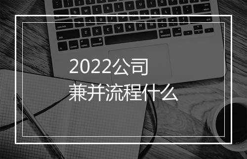 2022公司兼并流程什么