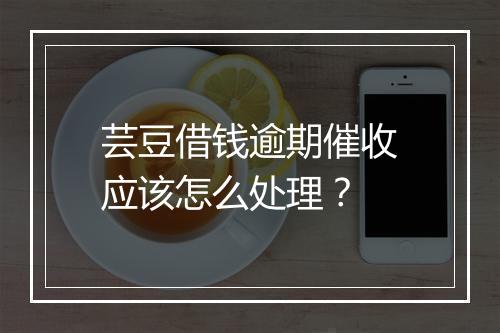 芸豆借钱逾期催收应该怎么处理？