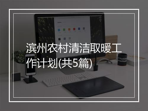 滨州农村清洁取暖工作计划(共5篇)