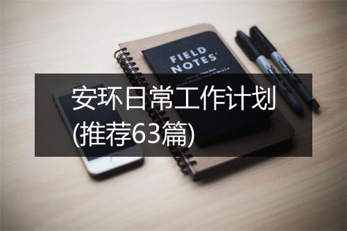 安环日常工作计划(推荐63篇)