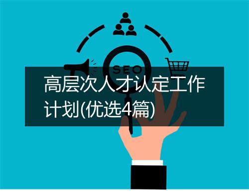高层次人才认定工作计划(优选4篇)