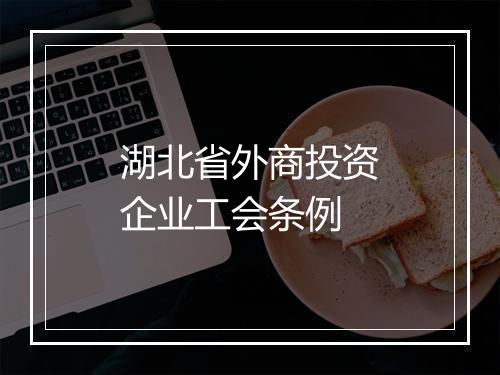 湖北省外商投资企业工会条例