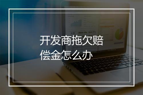 开发商拖欠赔偿金怎么办