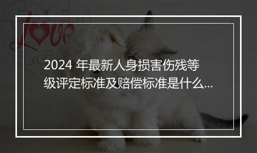 2024 年最新人身损害伤残等级评定标准及赔偿标准是什么？