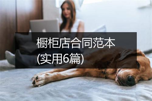 橱柜店合同范本(实用6篇)