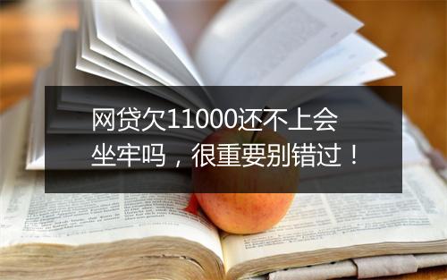 网贷欠11000还不上会坐牢吗，很重要别错过！