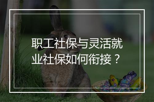 职工社保与灵活就业社保如何衔接？