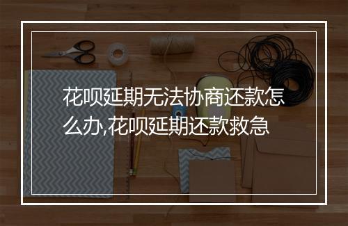 花呗延期无法协商还款怎么办,花呗延期还款救急