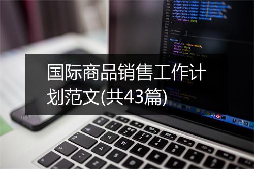 国际商品销售工作计划范文(共43篇)