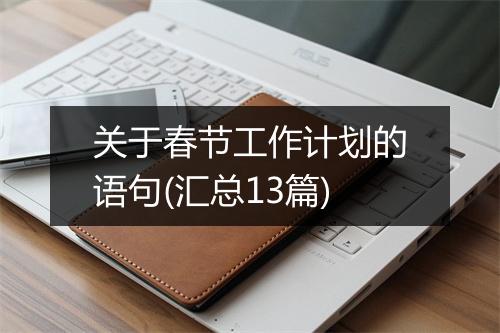 关于春节工作计划的语句(汇总13篇)