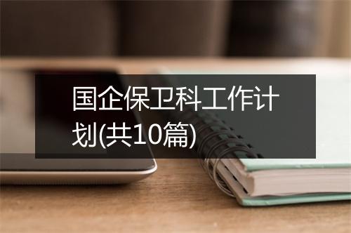 国企保卫科工作计划(共10篇)