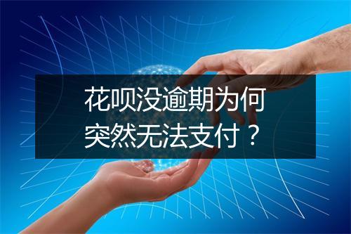 花呗没逾期为何突然无法支付？