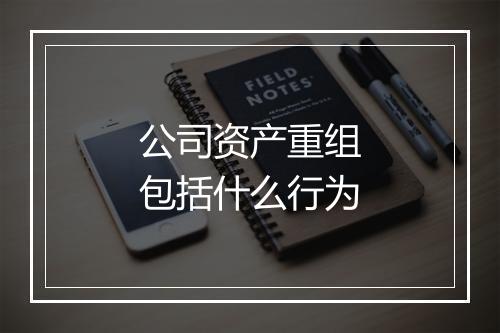 公司资产重组包括什么行为