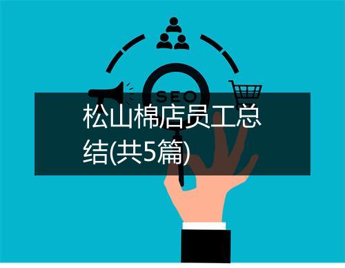 松山棉店员工总结(共5篇)