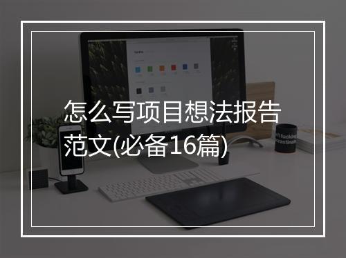 怎么写项目想法报告范文(必备16篇)