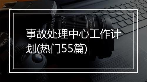 事故处理中心工作计划(热门55篇)