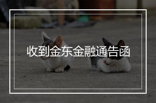 收到金东金融通告函