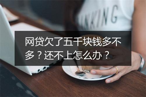 网贷欠了五千块钱多不多？还不上怎么办？