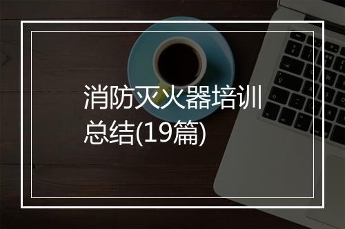消防灭火器培训总结(19篇)