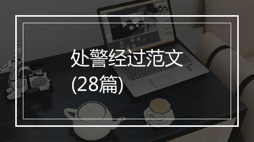 处警经过范文(28篇)