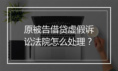 原被告借贷虚假诉讼法院怎么处理？