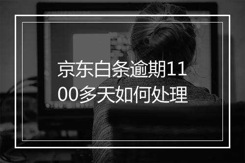 京东白条逾期1100多天如何处理