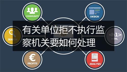 有关单位拒不执行监察机关要如何处理