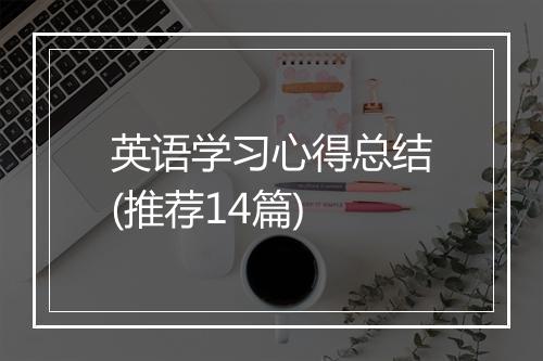 英语学习心得总结(推荐14篇)
