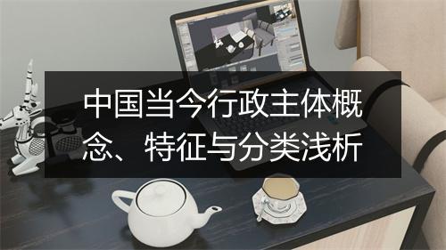 中国当今行政主体概念、特征与分类浅析