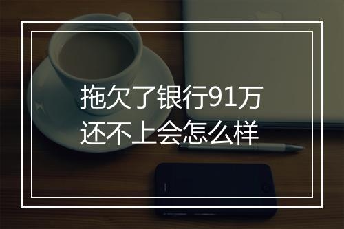 拖欠了银行91万还不上会怎么样