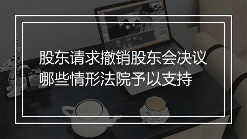 股东请求撤销股东会决议哪些情形法院予以支持