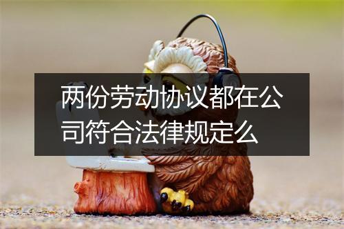 两份劳动协议都在公司符合法律规定么