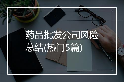 药品批发公司风险总结(热门5篇)