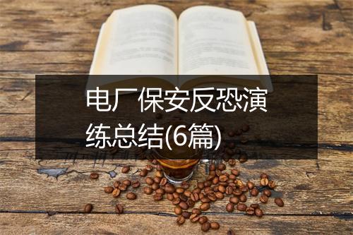 电厂保安反恐演练总结(6篇)