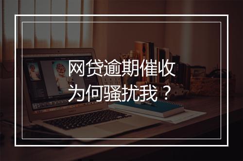 网贷逾期催收为何骚扰我？