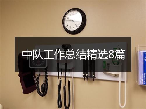 中队工作总结精选8篇