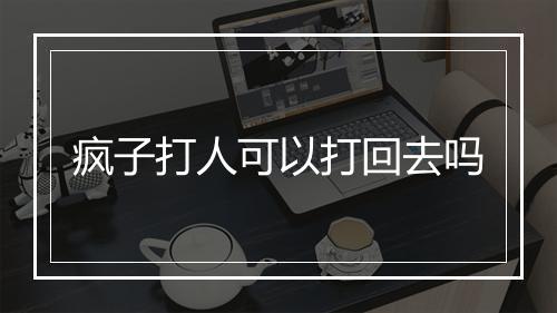 疯子打人可以打回去吗