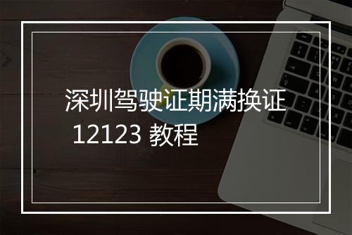 深圳驾驶证期满换证 12123 教程
