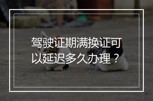 驾驶证期满换证可以延迟多久办理？