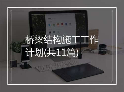桥梁结构施工工作计划(共11篇)