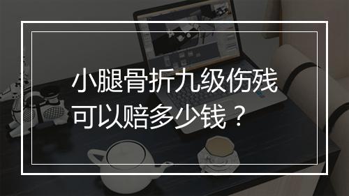 小腿骨折九级伤残可以赔多少钱？