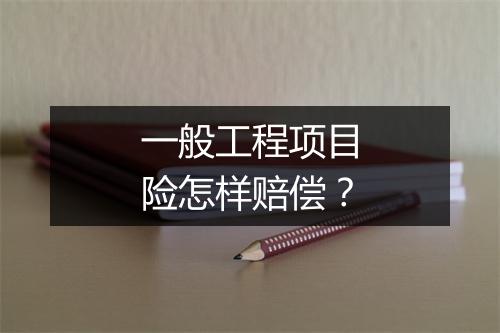 一般工程项目险怎样赔偿？