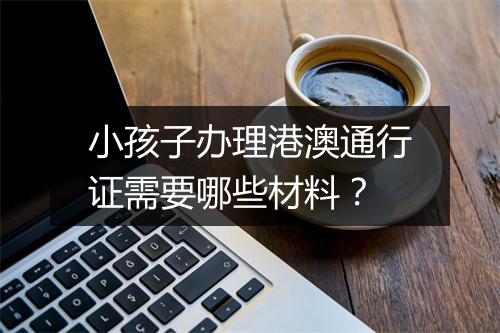 小孩子办理港澳通行证需要哪些材料？