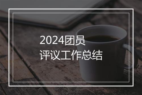 2024团员评议工作总结
