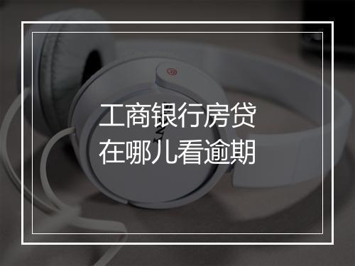 工商银行房贷在哪儿看逾期