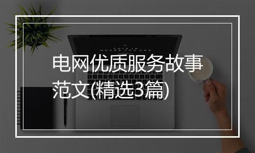 电网优质服务故事范文(精选3篇)