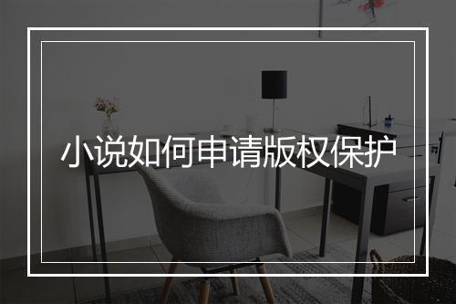 小说如何申请版权保护