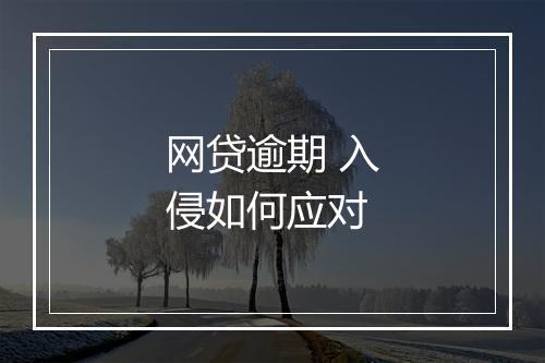网贷逾期 入侵如何应对